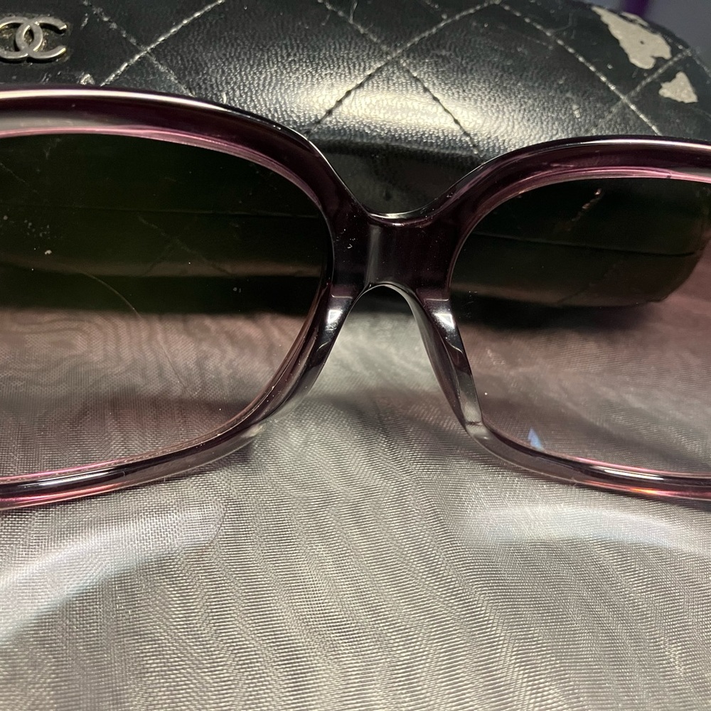 CHANEL Ribbon Coco Mark Sunglasses.  RARE!  EUC - Picture 7 of 10